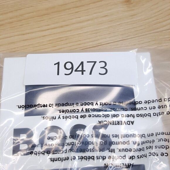 HUGO BOSS Shirt Mens Medium Gray Pullover Crew Wool Lyocell Blend Logo T-Shirt - Picture 6 of 6